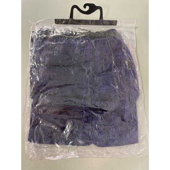 Flapper Dress Purple Costume Size Medium Purple Black Sparkly Fringe Retro NEW - Picture 5 of 10